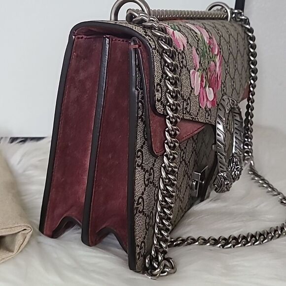 💯Authentic Gucci Dionysus GG Blooms Shoulder Bag- GM Size 🍀 - Picture 10 of 17